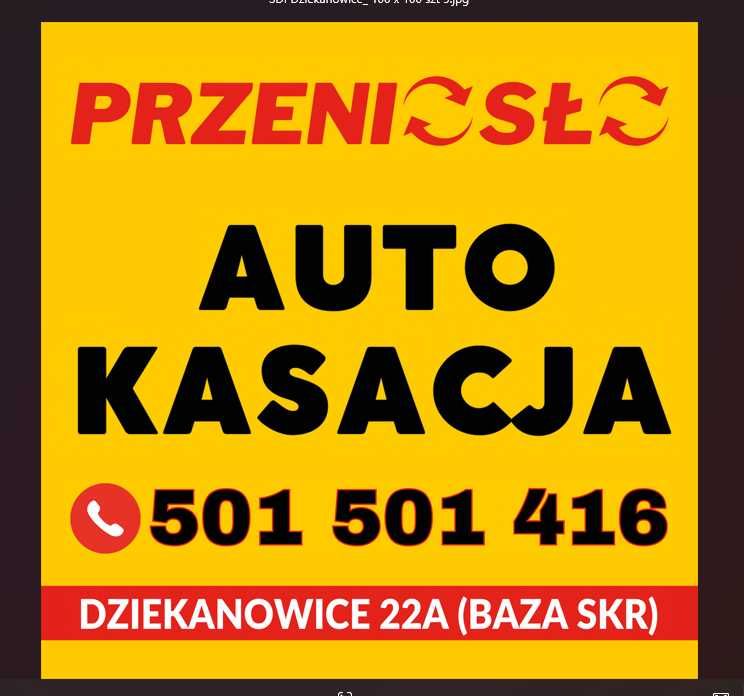 Skup Pojazdów !!! Auto Kasacja!!! Legalny Demontaż!!!
