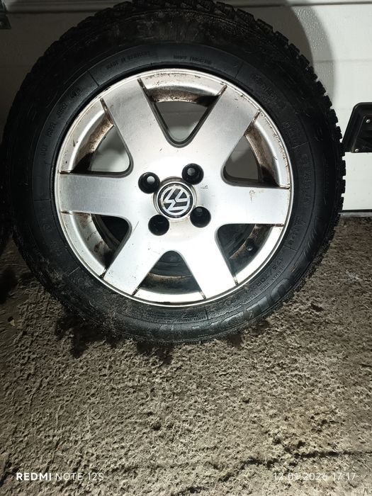 Диски литі R 14 Volkswagen 4*100 зимня резина 185*65 і 175*70 в сборі