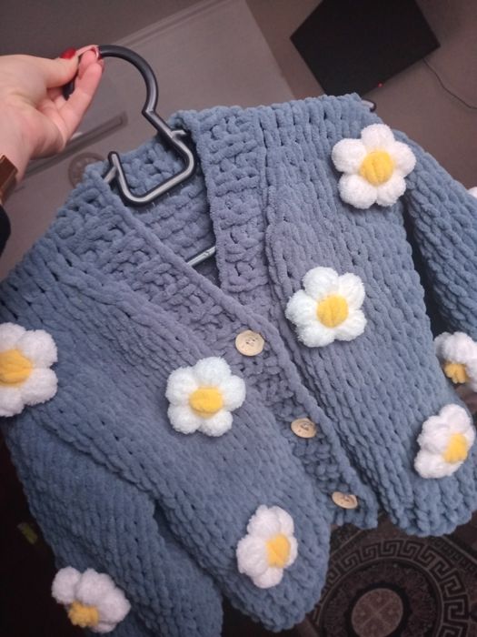 Кардиган пуффі,  плюшевий, кофта