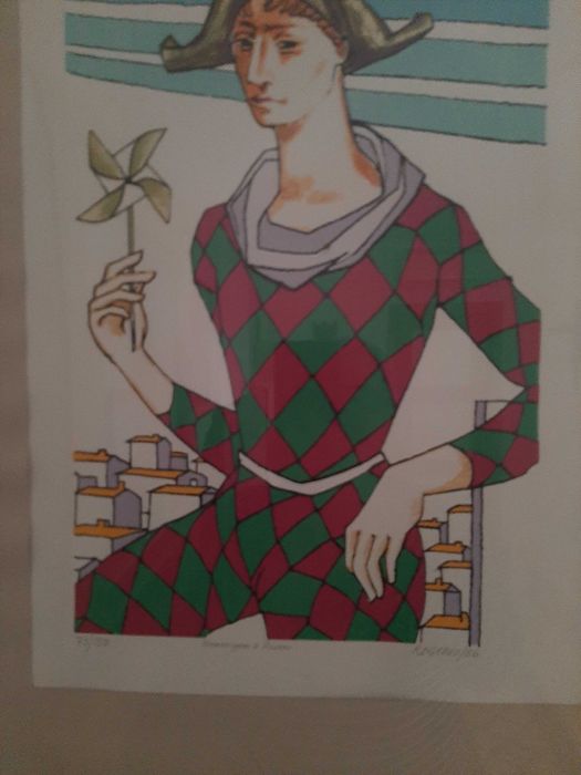 Serigrafia de Rogério Freitas Homengem a Picasso