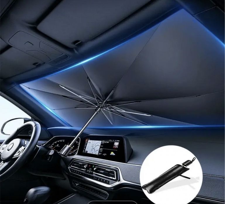 Parasol parabrisa carro estilo guarda chuva