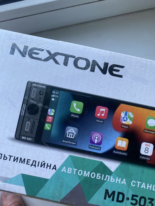 Автомагнітола 1DIN Nextone MD-503 (2/32Gb) 6.3" IPS / CarPlay / Android Auto