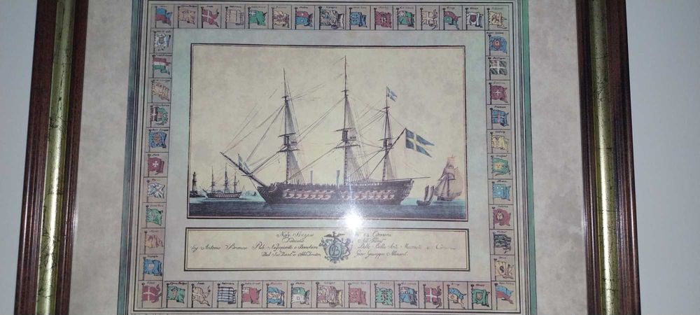 Quadro vintage -caravela