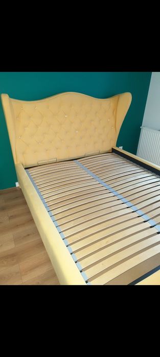Łóżko tapicerowane Uszak 160x200 stan bdb+