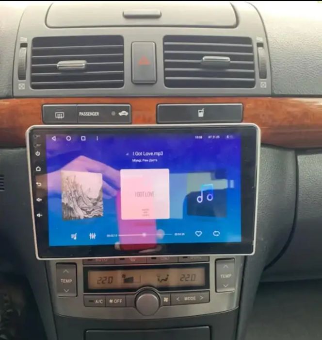 Rádio Android 14 com GPS Toyota Avensis T25 (Novo)