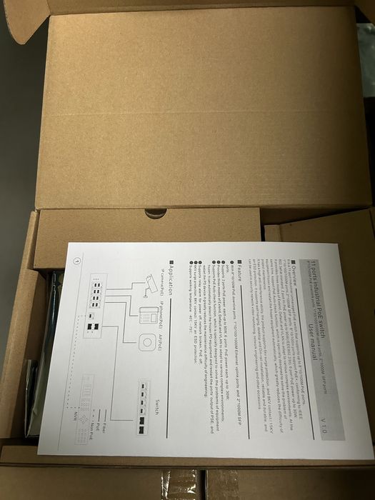 Switch przemysłowy PoE ULTIPOWER 192SFP 8xFE, N299704