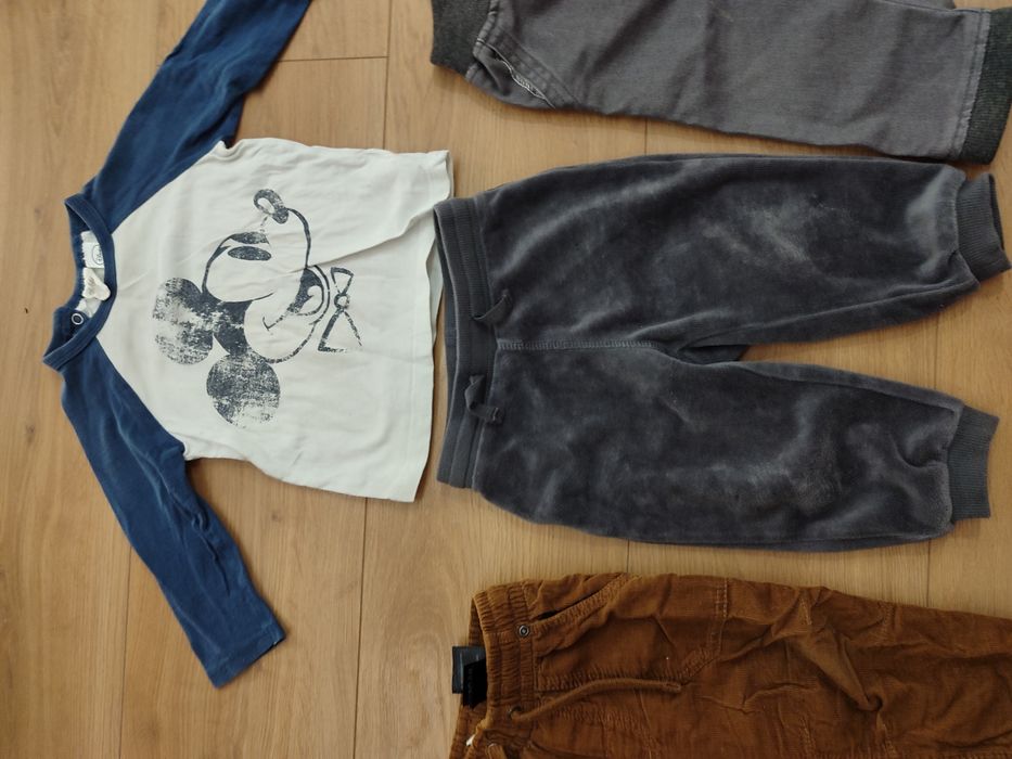 Дитячі речі 9-12 місяців - теплі штани, кофта, колготи