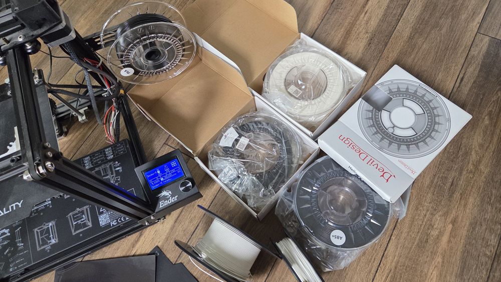 Drukarka 3D Creality Ender 5 plus filamenty