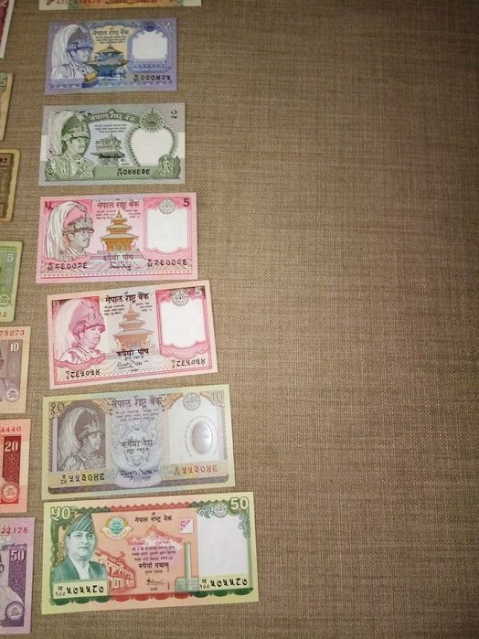 NEPAL 6 Uncirculated Banknotes, as Shown in the Photos, from Various Series64751300725889124