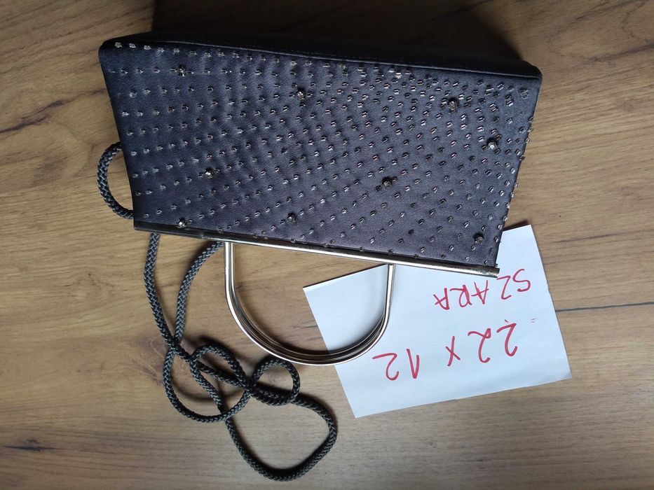 Torebka szara mała wizytowa za 5 zl