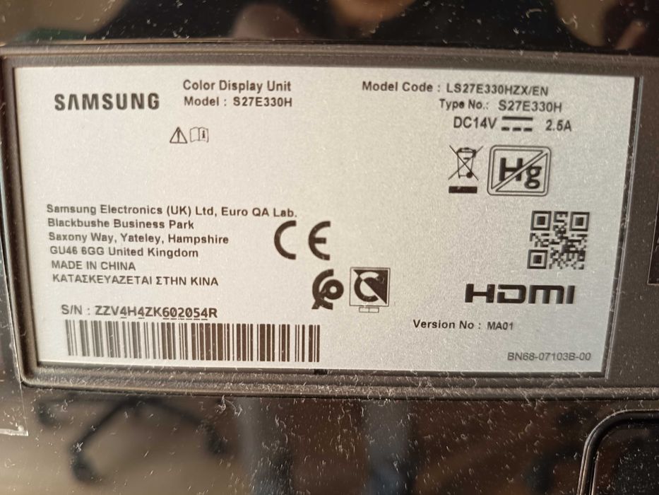 Monitor Samsung 27 polegadas