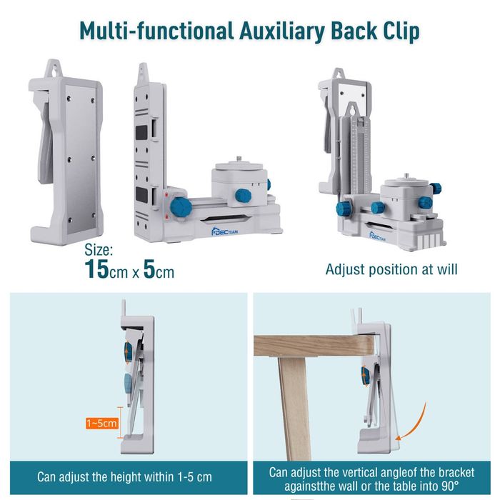 Магнітний кронштейн для лазерного рівня + з прищіпкою,Huepar,DecTeam