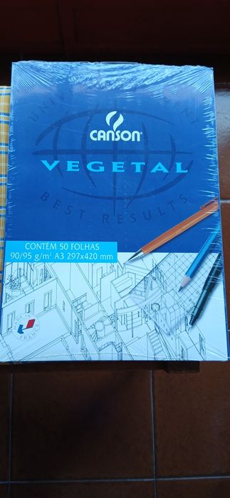 Bloco de 50 folhas de Papel Vegetal A3 da Canson (NOVO)