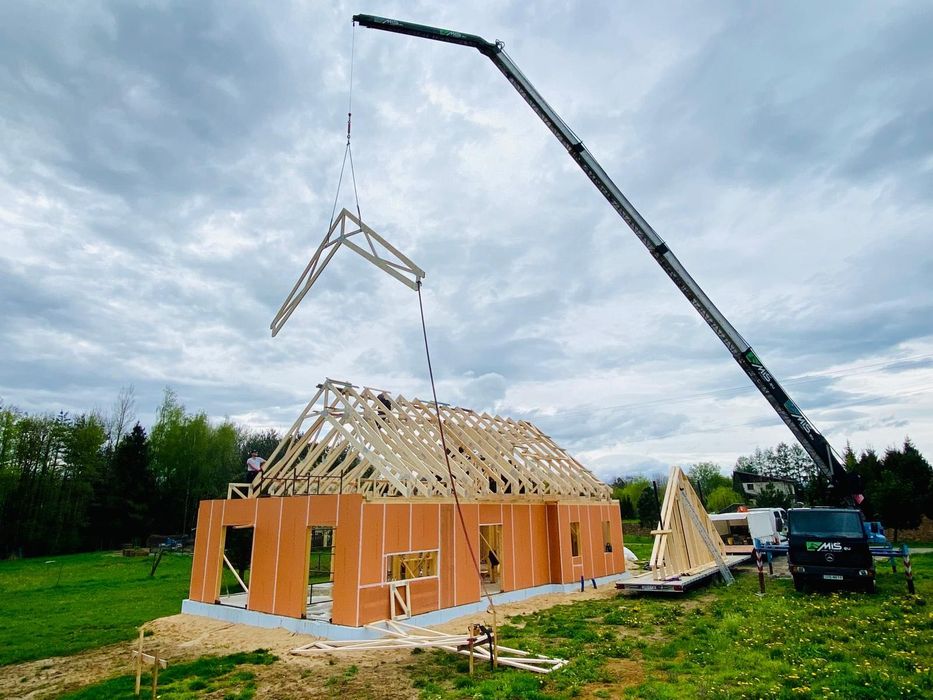 Usługi dźwigowe wysięg 30m, 1000kg. Ceny od 150zł/h