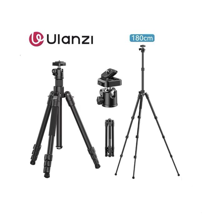 Ulanzi TT53 штатив для камери, телефону, Traveler Uka Tripod 52-180см