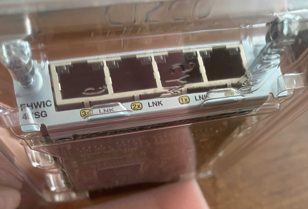 Cisco EHWIC-4ESG V01 4-Ports 10/100/1000 Gigabit Ethernet Switch Card