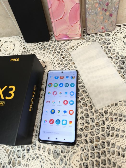 Telemóvel Poco X3  NFC - 64GB com acessórios