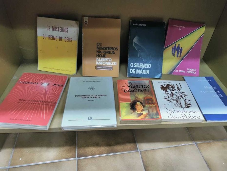 Conjunto de 80 livros temáticos de Religião, Moral e Vida Espiritual