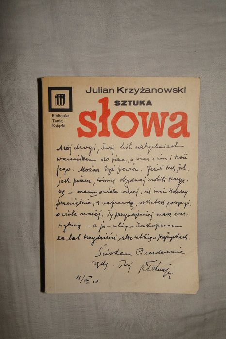 Sztuka słowa. Julian Krzyżanowski.
