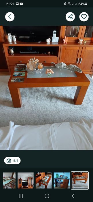 Mesa centro cerejeira