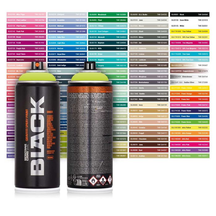 Аерозольна спрей-фарба для графіті Montana Black (Монтана Блек) 400мл