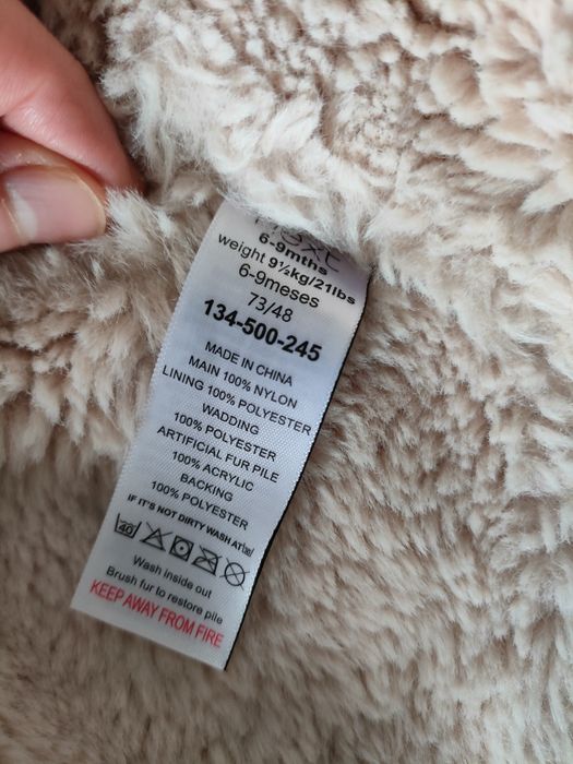 Kurtka zimowa NEXT dla dziewczynki rozmiar 68-74