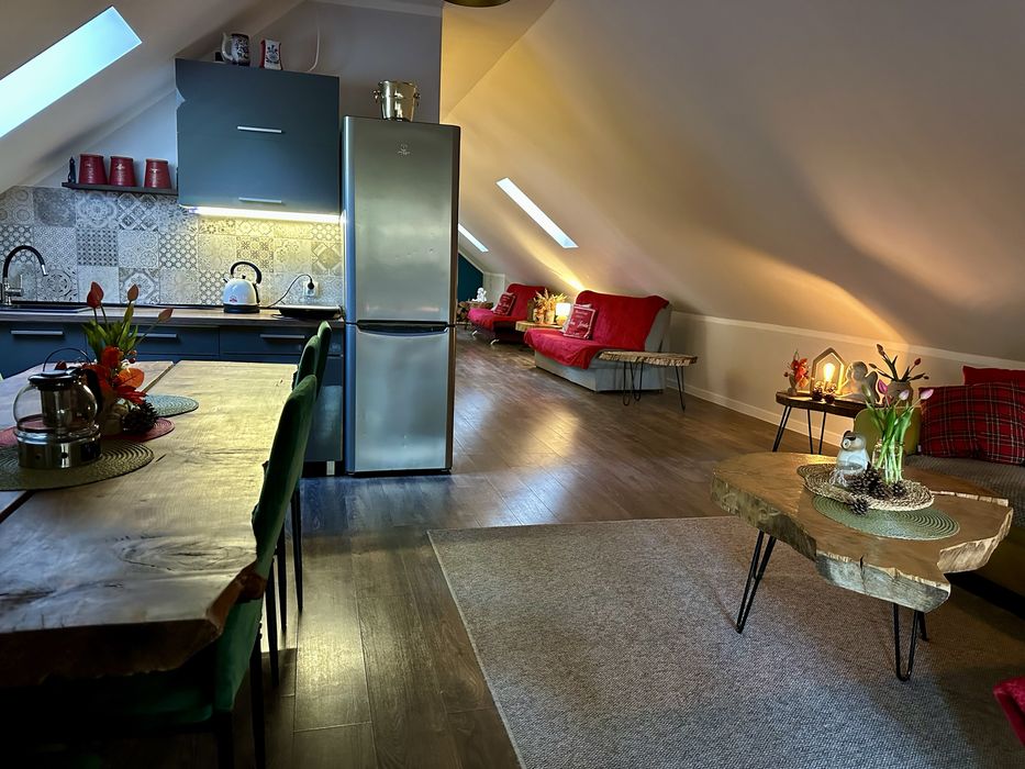 Apartameny w lesie na Kaszubach do 12 osób- balia, jacuzzi