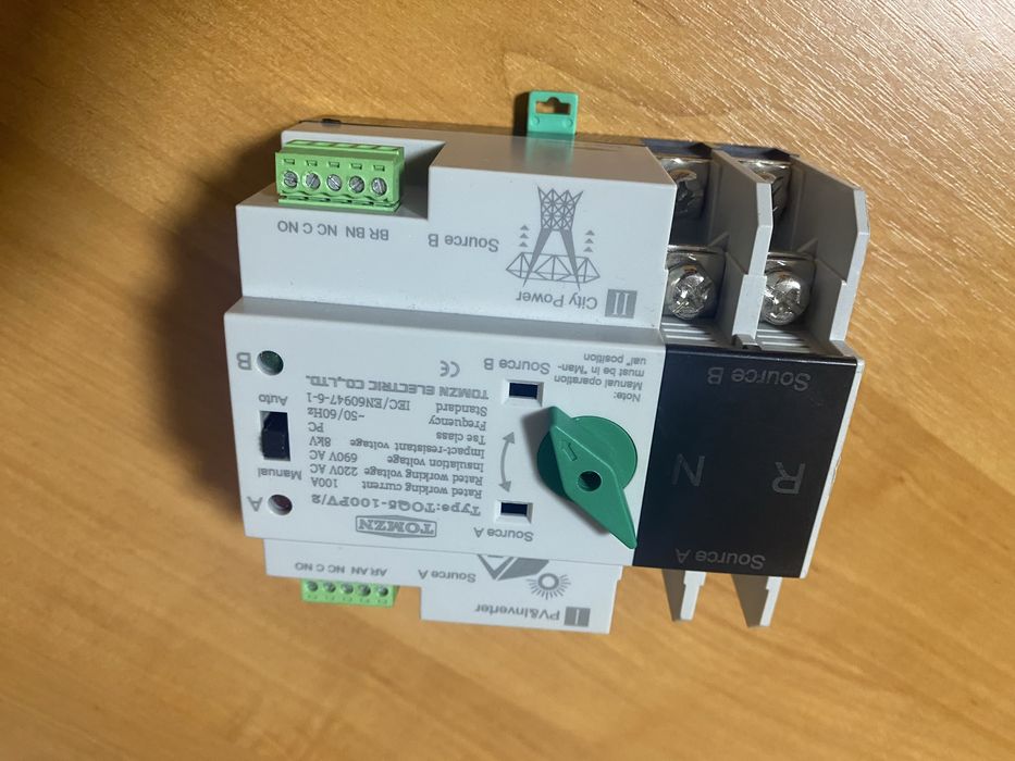 Автоматичний ввід резерву Tomzn 2P 220В