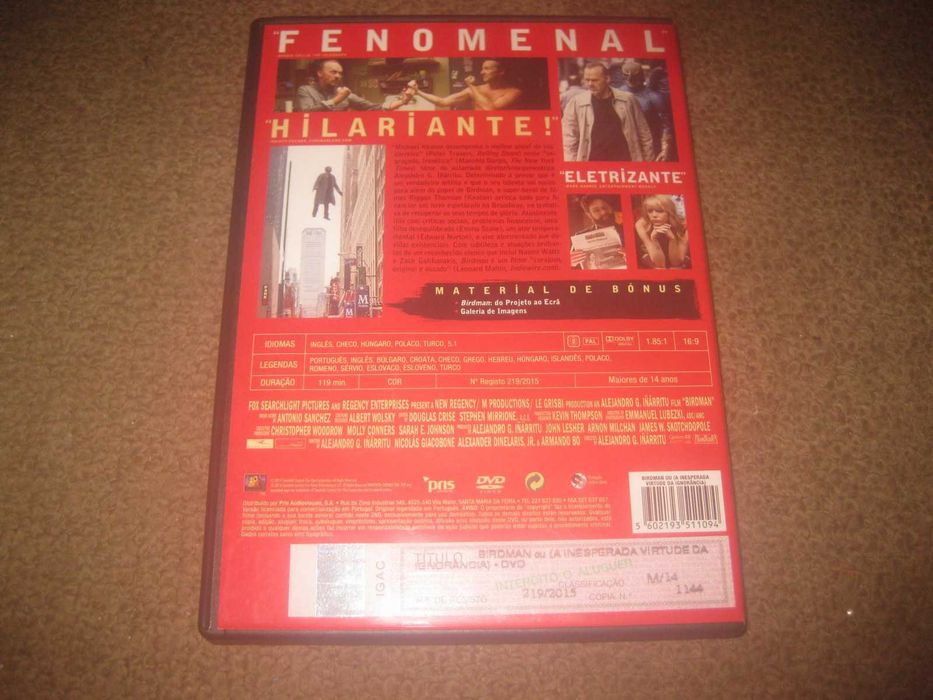 DVD "Birdman" de Alejandro González Iñárritu