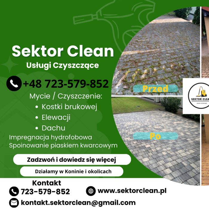 MYCIE CZYSZCZENIE Kostki brukowej, Elewacji, Dachu, Paneli, Malowanie