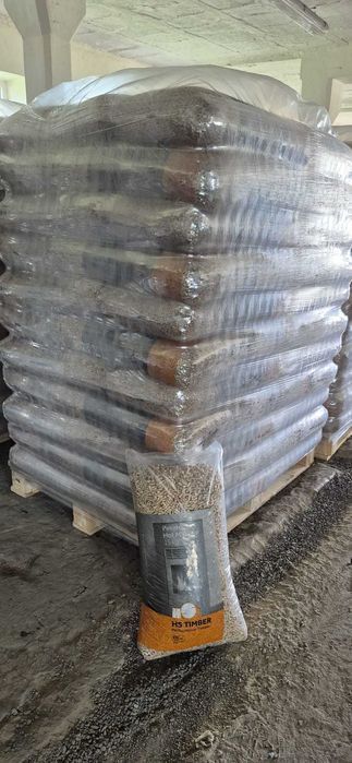 Pellet drzewny HS TIMBER a1, sosnowy, certyfikat EnPlus DINplus, kaloryczność koło 18 MJ - AUSTRIA