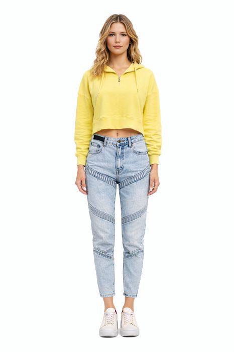 Pinko jeansy damskie mom z wyszczuplającymi lampasami 40 i4a