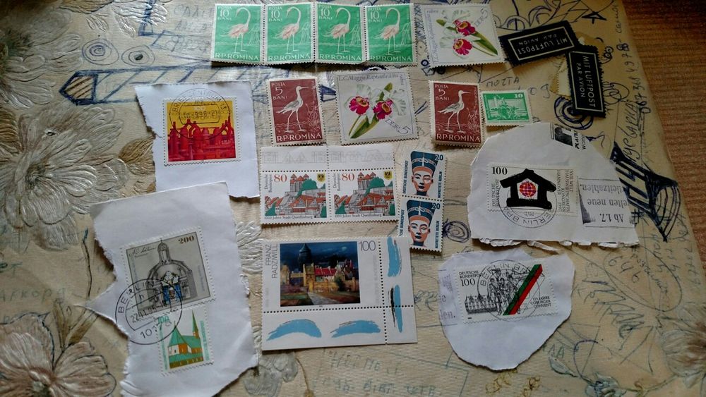 Старі марки Польща і СССР