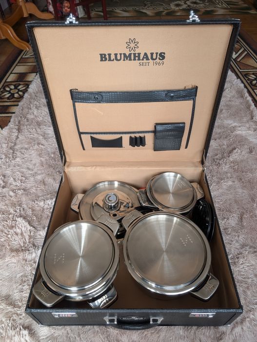 Nowy zestaw garnków ze stali Blumhaus