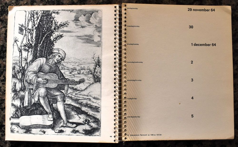 Agenda/Diary 1964 Museum Boymans Van Beuningen, Rotterdam (Rare)