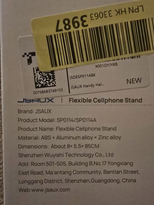 Suporte para telemóvel flexivel