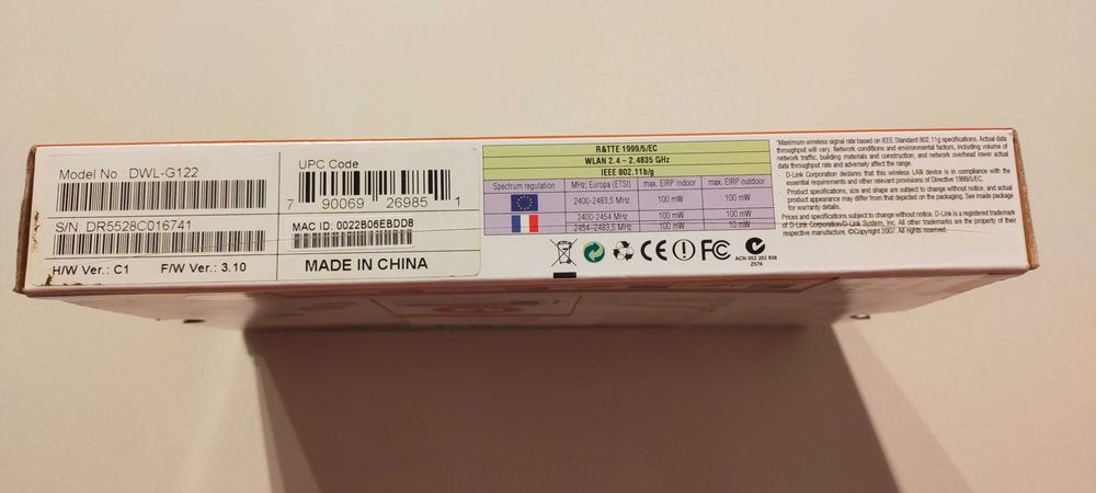 2 Antenas Omni-direcional Interna de mesa e 1 D-Link Adaptador