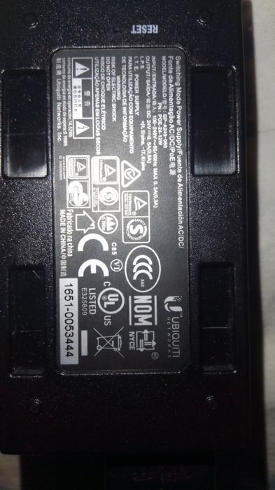 PoE інжектор Ubiquiti 24V 0.5A (GP-A240-050)