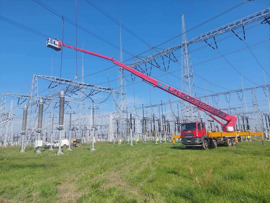 Podnośnik koszowy, zwyżka 22m, 45m (4x4) 53m (6x4) 70m (8x6) - Olsztyn