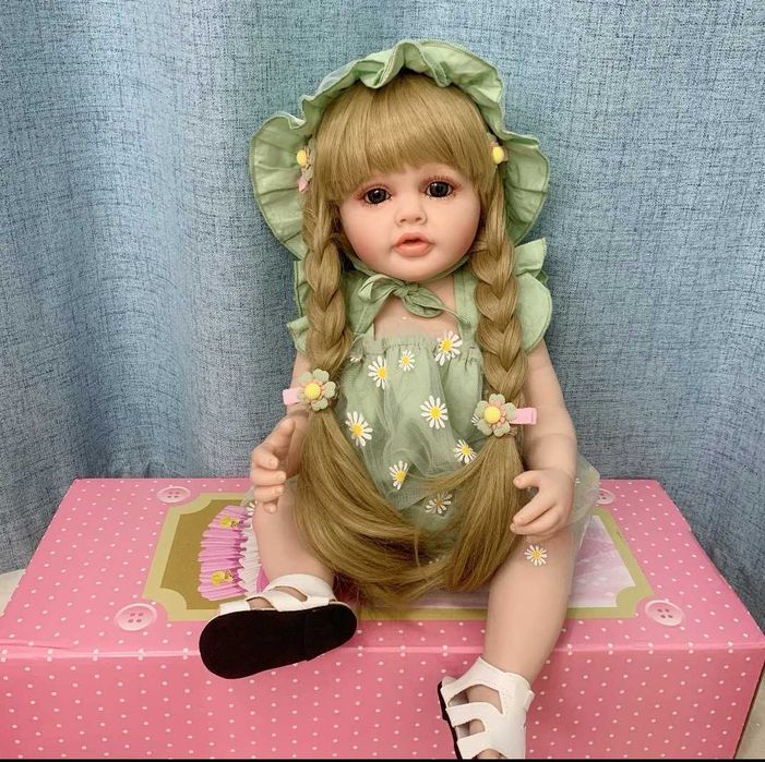 7)АКЦІЯ !!!-Кукла- младенец BZDOLL Реалистичная мягкая Кукла Реборн 55см