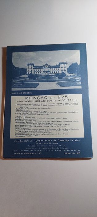 Monção - Roteiro ROTEP | Incluí Mapa Desdobrável