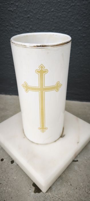 Jarra marmore e cerâmica