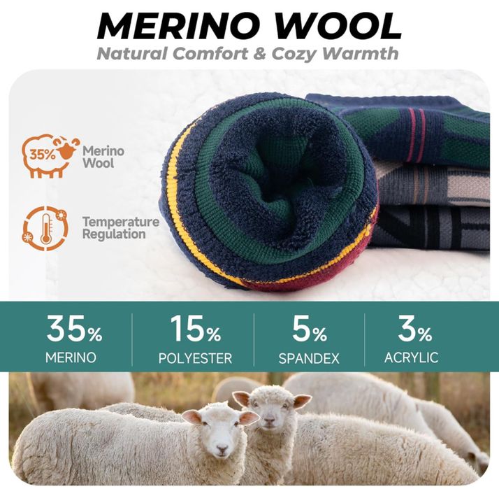 Термоноски из шерсти МЕРИНОСА зимние трекинговые тактические Rahhint