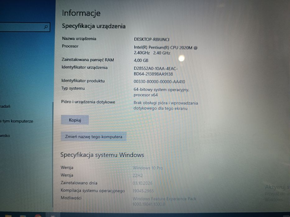 Laptop Lenovo G580