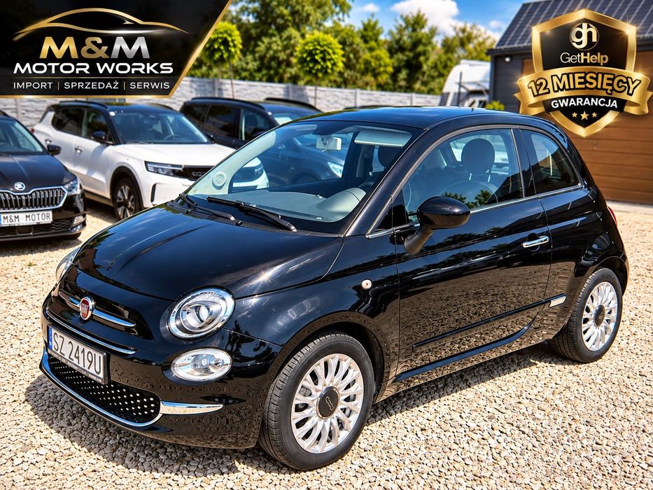 Fiat 500 12 mcy gwarancji nowe Opony Lato + Zima