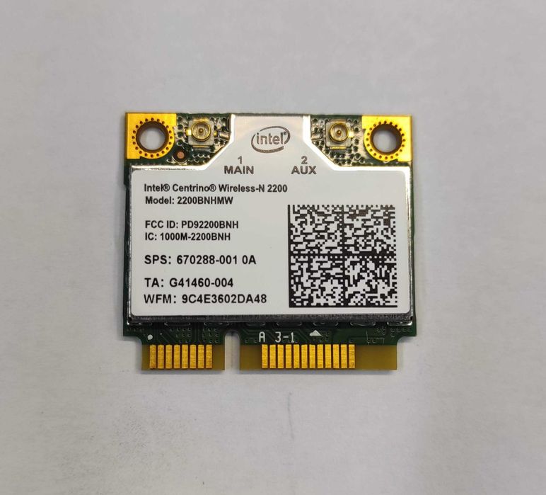 Placa Wlan Intel Centrino Wireless N2200 (NOVA)64585689277569120