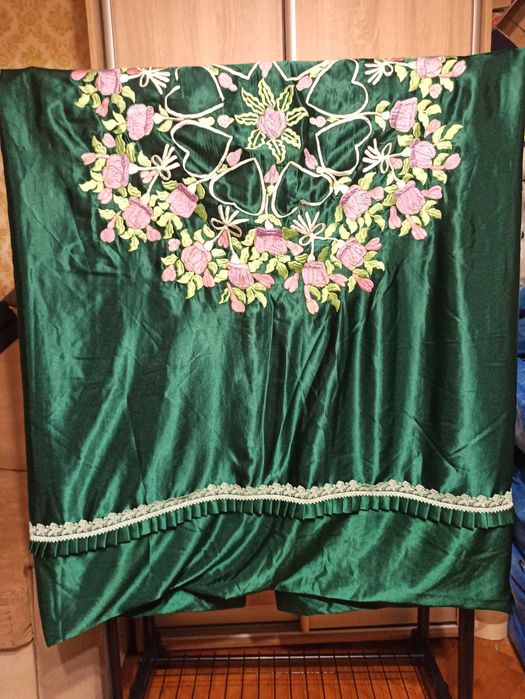 Атласное покрывало - пододеяльник на кровать 180 х 200 см