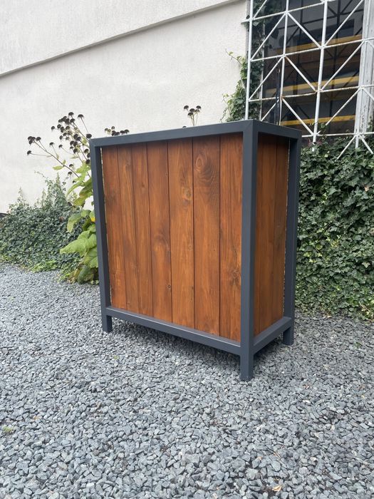 Drewniana donica ogrodowa zewnętrzna na taras