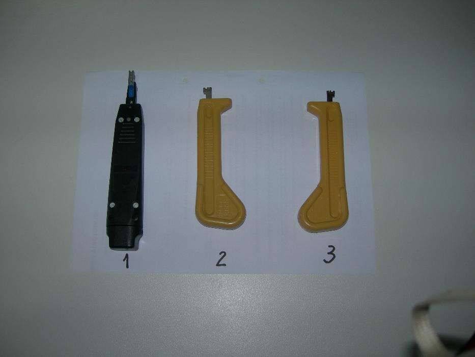 Ferramentas de corte e inserção para telecomunicações