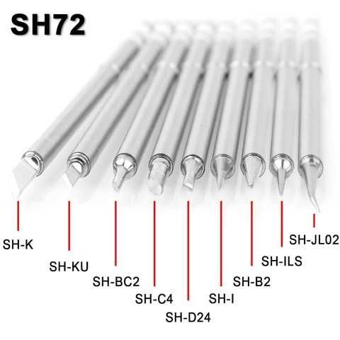 Жала для паяльників T12 TS101 GD300 HS01 C210 C245 T65 SH72